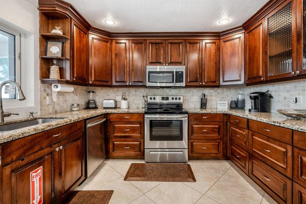 Interior, Kitchen, Recessed Lighting, Stainless Steel Appliances