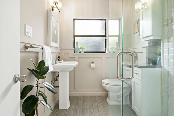 Bathroom, Glass Shower, Interior