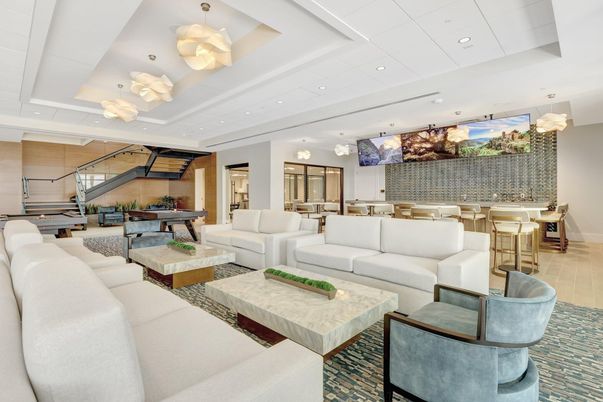 Dining room, Game Room, Interior, Living room, Pendant Lights, Recessed Lighting, Wood Texture Flooring