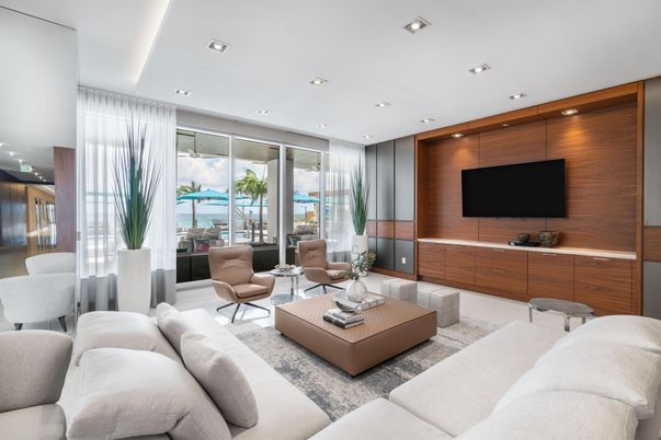 Interior, Living room, Recessed Lighting