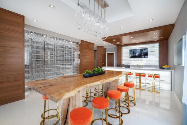 Chandelier, Dining room, Interior, Kitchen, Recessed Lighting