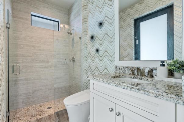 Bathroom, Glass Shower, Interior