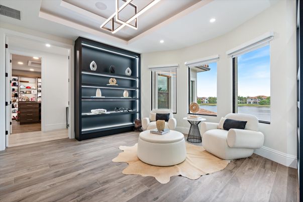 Interior, Pendant Lights, Recessed Lighting, Water, Wood Texture Flooring
