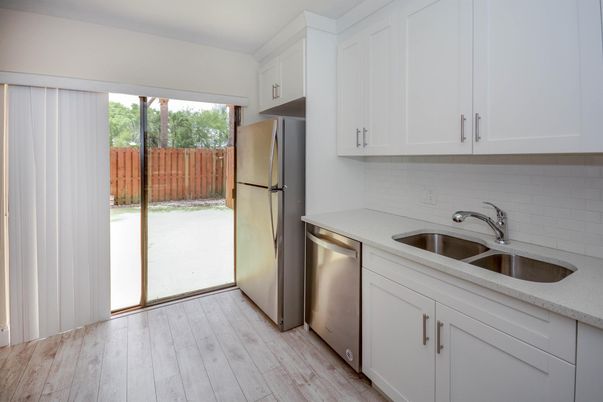 Interior, Kitchen, Wood Texture Flooring