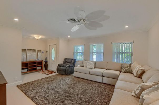 Interior, Living room, Recessed Lighting