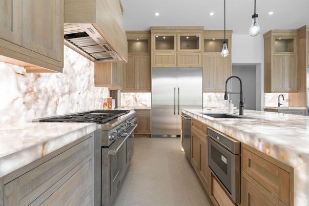 Interior, Kitchen, Pendant Lights, Recessed Lighting, Stainless Steel Appliances