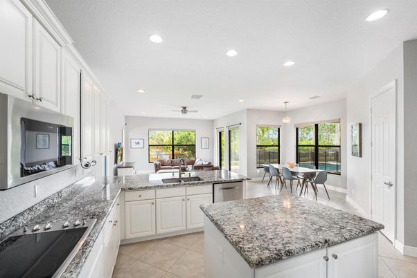 Dining room, Interior, Kitchen, Living room, Pendant Lights, Recessed Lighting