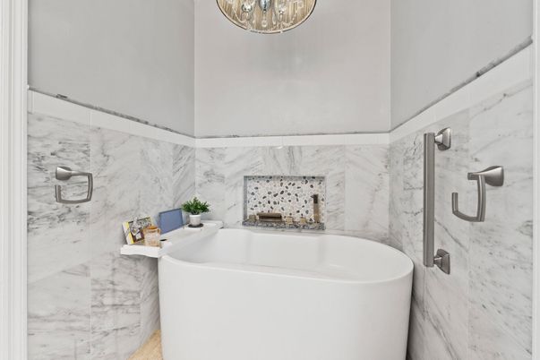 Bathroom, Free Standing Baths, Interior, Marble Walls