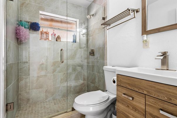 Bathroom, Glass Shower, Interior