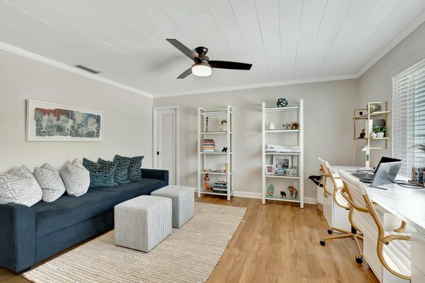 Home Office, Interior, Wood Texture Flooring
