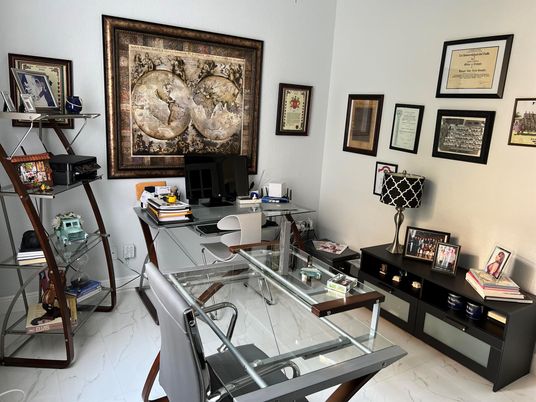 Home Office, Interior, Marble