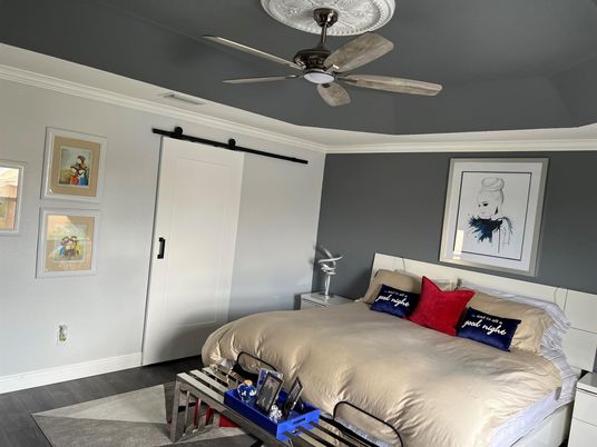 Bedroom, Interior, Wood Texture Flooring
