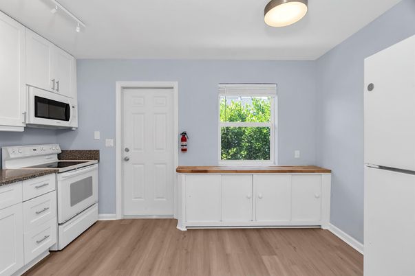 Interior, Kitchen, Wood Texture Flooring
