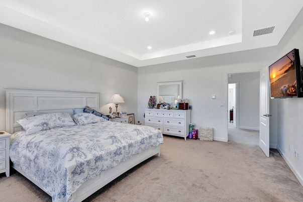 Bedroom, Interior, Recessed Lighting
