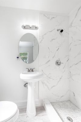 Bathroom, Interior, Marble Walls