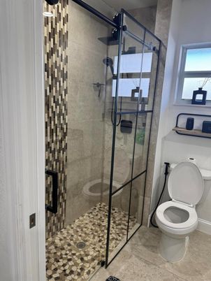 Bathroom, Glass Shower, Interior