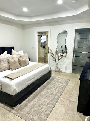 Bedroom, Interior, Recessed Lighting