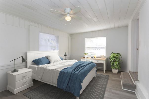 Bedroom, Interior, Wood Texture Flooring
