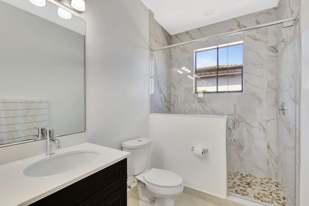 Bathroom, Interior, Marble Walls