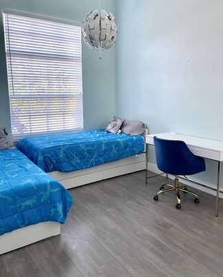 Bedroom, Home Office, Interior, Wood Texture Flooring
