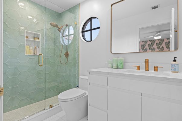 Bathroom, Glass Shower, Interior