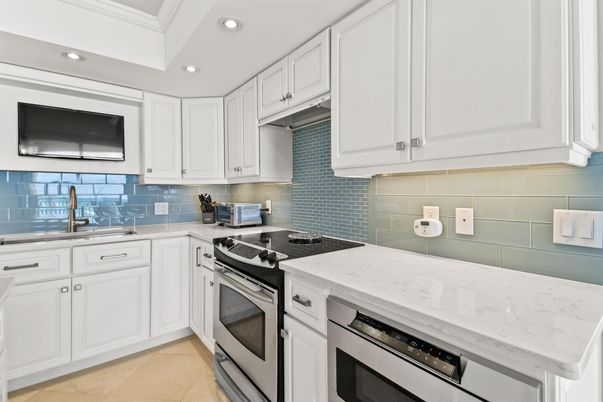 Interior, Kitchen, Recessed Lighting, Stainless Steel Appliances
