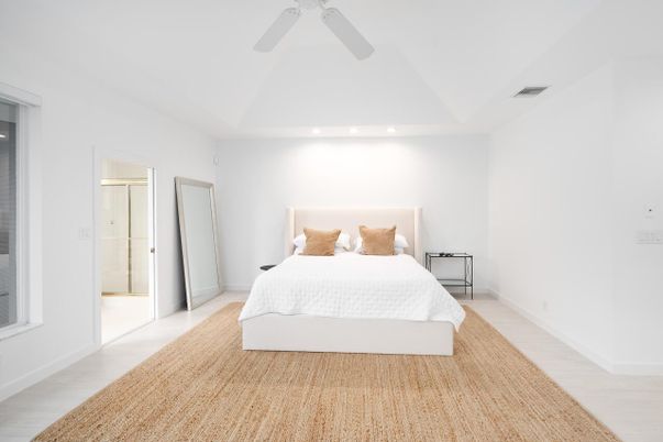 Bedroom, Interior, Recessed Lighting