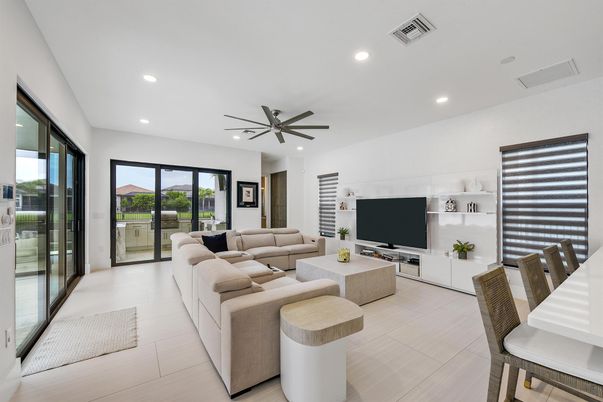 Interior, Living room, Recessed Lighting