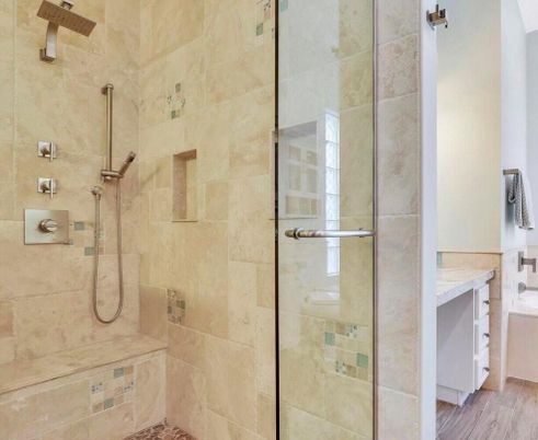 Bathroom, Glass Shower, Interior