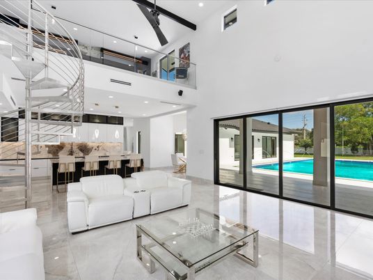 Interior, Kitchen, Living room, Recessed Lighting
