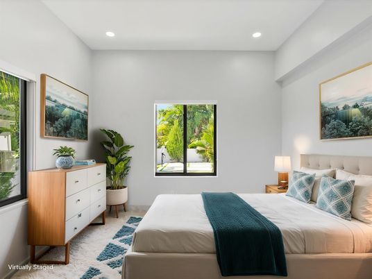 Bedroom, Interior, Recessed Lighting