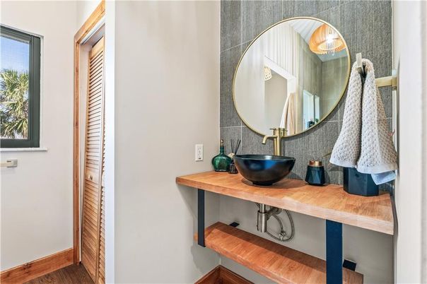 Bathroom, Interior, Wood Texture Flooring