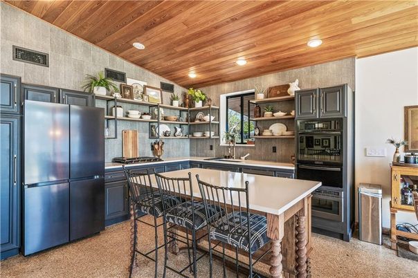Interior, Kitchen, Recessed Lighting, Wooden Ceilings