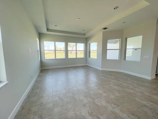 Empty room, Interior, Recessed Lighting