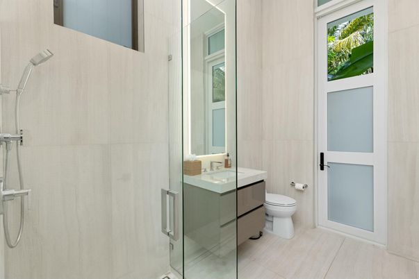 Bathroom, Glass Shower, Interior