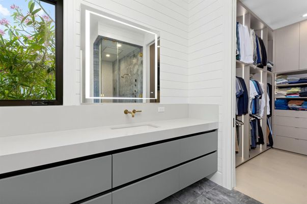 Bathroom, Interior, Recessed Lighting, Walk-in Closets