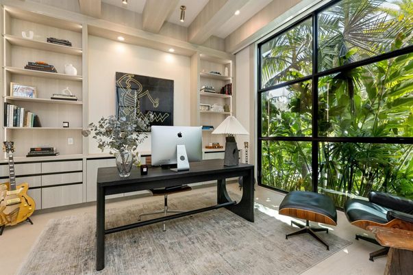 Home Office, Interior, Recessed Lighting