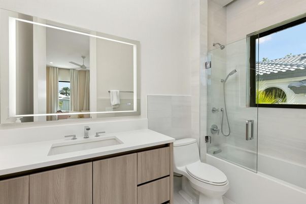 Bathroom, Glass Shower, Interior