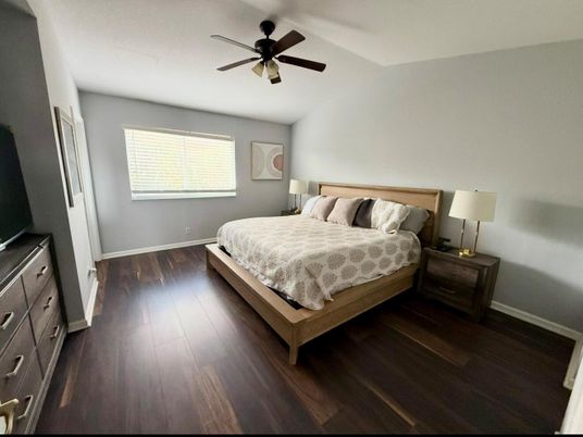 Bedroom, Interior, Wood Texture Flooring