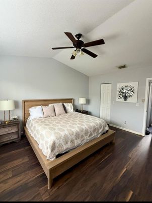 Bedroom, Interior, Wood Texture Flooring