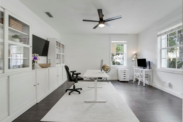 Home Office, Interior, Wood Texture Flooring