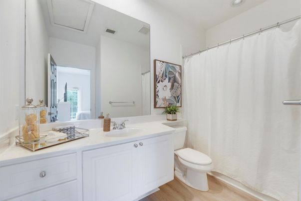 Bathroom, Interior, Wood Texture Flooring