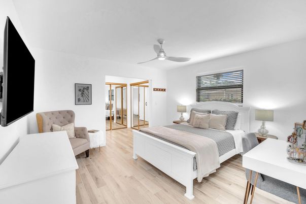 Bedroom, Interior, Wood Texture Flooring
