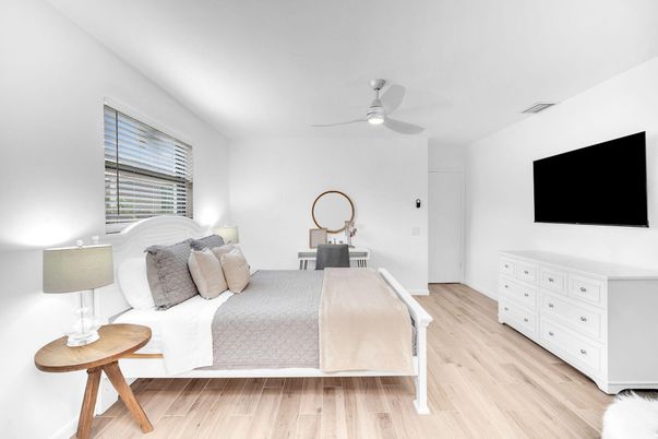 Bedroom, Interior, Wood Texture Flooring