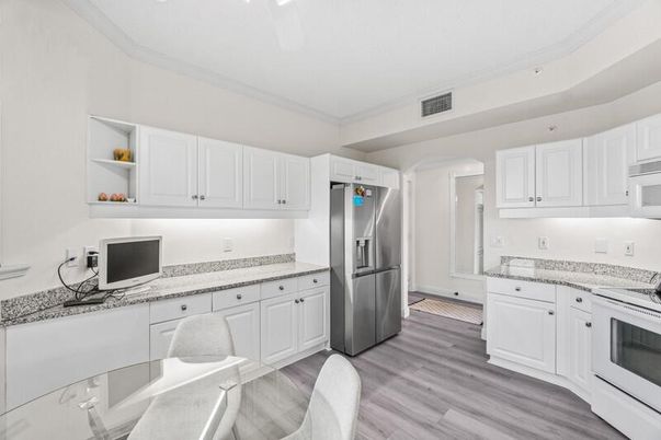 Interior, Kitchen, Wood Texture Flooring