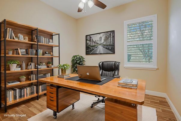 Home Office, Interior, Wood Texture Flooring