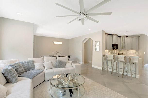 Dining room, Interior, Kitchen, Living room, Pendant Lights, Recessed Lighting