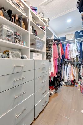 Interior, Recessed Lighting, Walk-in Closets, Wood Texture Flooring