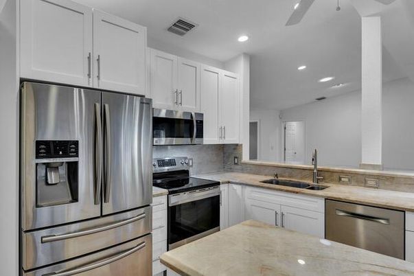 Interior, Kitchen, Recessed Lighting, Stainless Steel Appliances