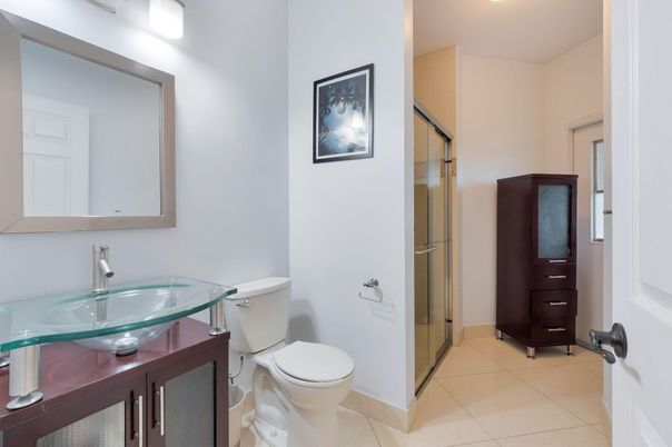 Bathroom, Glass Shower, Interior